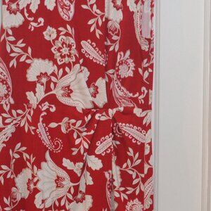 Liz Claiborne Floral print dress. Red, size Large
